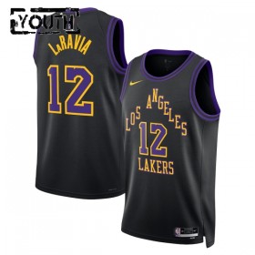 Maillot NBA Los Angeles Lakers Jake Laravia Nike 2025-26 City Edition Noir Swingman - Enfant